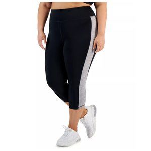 New ID IDEOLOGY Plus Size Colorblocked Capri Leggings